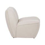 Armchair White MDF Wood Foam 100 % polyester 71 x 81 x 66 cm-8