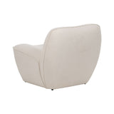 Armchair White MDF Wood Foam 100 % polyester 71 x 81 x 66 cm-7