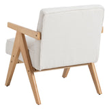 Armchair White Natural 57 X 50 X 77 CM-8