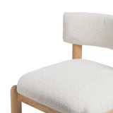 Armchair White Natural Polyurethane Rubber wood 62 x 62 x 71 cm-5