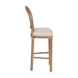 Stool Natural Birch Rubber wood 45 x 55 x 116 cm-8