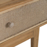 Sideboard GEREL Natural Fir wood MDF Wood Natural Fibre 115 x 37 x 80 cm-5