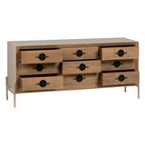 Sideboard AIKO Cream Natural Iron MDF Wood 148 x 38 x 66 cm-7