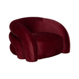 Armchair Burgundy Wood Foam 100 x 84 x 58 cm-0