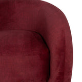 Armchair Burgundy Wood Foam 100 x 84 x 58 cm-6