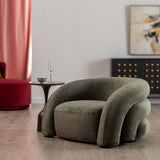 Armchair Green Wood Foam 100 x 84 x 58 cm-9