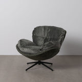 Armchair Black Green Wood Iron 95 x 108 x 82 cm-9