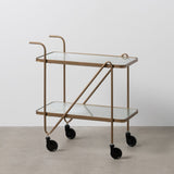 Kitchen Trolley Golden 61 x 40 x 70 cm-8