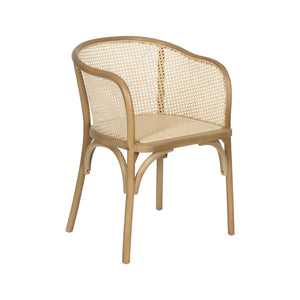 Dining Chair Natural Wood Rattan 56 X 58 X 77 CM-0