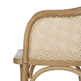 Dining Chair Natural Wood Rattan 56 X 58 X 77 CM-5