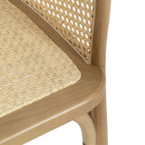 Dining Chair Natural Wood Rattan 56 X 58 X 77 CM-3