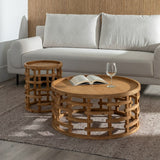 Centre Table Natural 80 x 80 x 36 cm-1