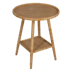 Side table Beige Rattan 60 x 60 x 71 cm-0