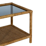 Centre Table Beige Crystal Rattan 90 x 40 x 42 cm-2