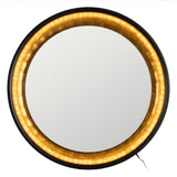 Wall mirror Black Golden 90 x 9 x 90 cm-7