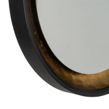 Wall mirror Black Golden 90 x 9 x 90 cm-3