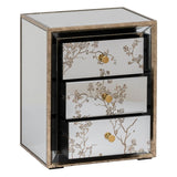 Nightstand CHLOE Golden Mirror Crystal MDF Wood 49 x 40 x 60 cm-7