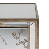 Nightstand CHLOE Golden Mirror Crystal MDF Wood 49 x 40 x 60 cm-2