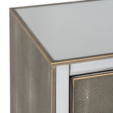 Nightstand CHLOE Golden Mirror Crystal MDF Wood 51 x 41 x 51 cm-6