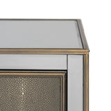 Nightstand CHLOE Golden Mirror Crystal MDF Wood 51 x 41 x 51 cm-3