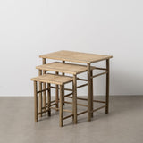 Side table Natural Bamboo 57 x 38 x 55 cm 45 x 32 x 47 cm 34 x 26 x 40 cm 3 Pieces (3 Units)-9