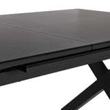 Dining Table Anthracite Ceramic Aluminium Crystal 180 x 100 x 77 cm-7