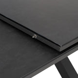 Dining Table Anthracite Ceramic Aluminium Crystal 180 x 100 x 77 cm-6