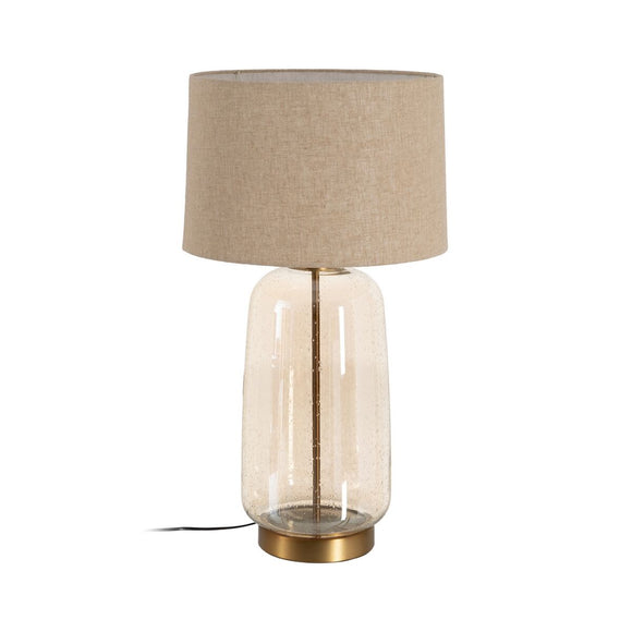 Desk lamp Golden Linen Metal Crystal 60 W 220-240 V 43 x 43 x 79 cm-0