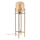 Floor Lamp Golden Metal Crystal 40 W 220-240 V 39 x 39 x 143 cm-0