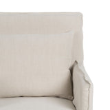 Armchair Cream Feather Pine Foam 75 x 76 x 90,5 cm-5