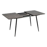 Expandable table Black Grey Iron 120 x 80 x 75 cm-7