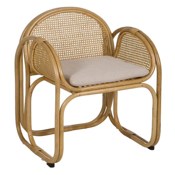 Armchair Natural Rattan 63,5 x 58 x 77 cm-0