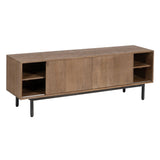 TV furniture Natural Iron Mango wood 155 x 40 x 55 cm-8