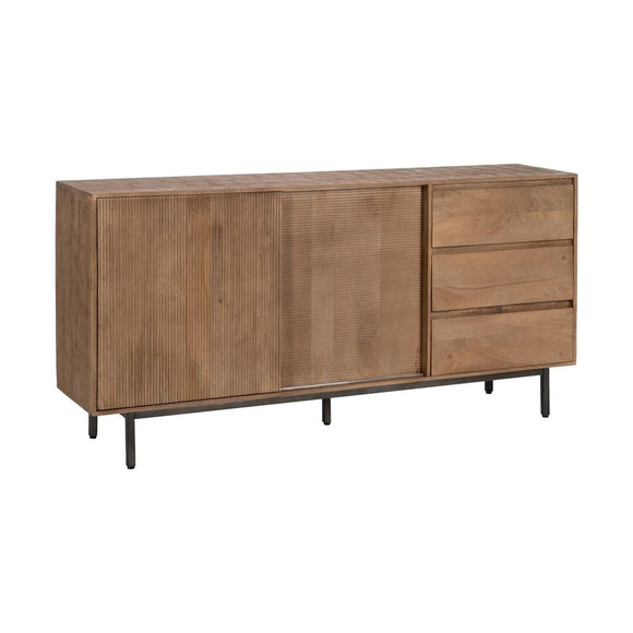 Sideboard Natural Iron Mango wood 180 x 40 x 91 cm-0