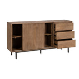 Sideboard Natural Iron Mango wood 180 x 40 x 91 cm-8