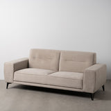 3-Seater Sofa Taupe Wood 220 x 87 x 85 cm-9