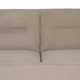 3-Seater Sofa Taupe Wood 220 x 87 x 85 cm-4