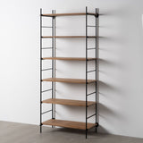 Shelves Black Beige Iron Fir wood 94 x 44 x 220 cm-9