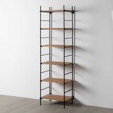 Shelves Black Beige Iron Fir wood 64 x 44 x 220 cm-9