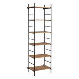 Shelves Black Beige Iron Fir wood 64 x 44 x 220 cm-0