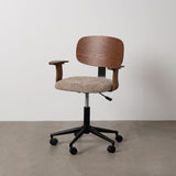 Office Chair Brown Black Beige 60 x 60 x 89 cm-9