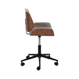 Office Chair Brown Black Beige 54 x 61 x 88 cm-8