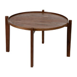 Centre Table Brown Mango wood 81 x 81 x 46 cm-0