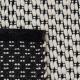 Carpet White Black 200 x 300 x 1 cm-2