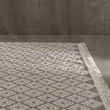 Carpet White Black 200 x 300 x 1 cm-1