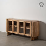 Sideboard CREEL Natural Crystal Mango wood 180 x 40 x 80 cm-9