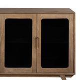 Sideboard BURNIE Black Natural Crystal Mango wood 162 x 41 x 83 cm-2