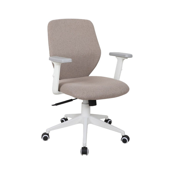 Office Chair White Taupe 63 x 59 x 94,5 cm-0