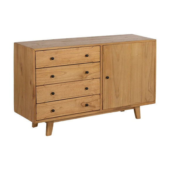 Sideboard Natural Wood 130 x 40 x 80 cm-0