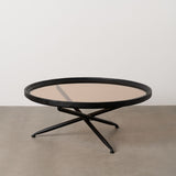 Centre Table Black 100 x 100 x 40 cm-6